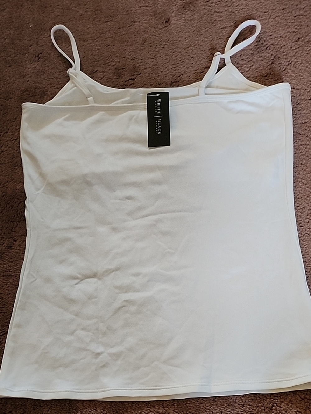White House Black Market White Stretch Camisole Tank